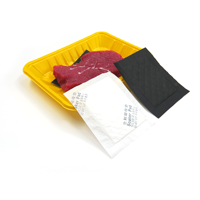 Almohadilla de bandeja de polímero superabsorbente, almohadilla de remojo de sangre para alimentos