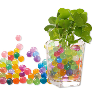 Perlas milagrosas Decoración colorida Hidrogel Cristal Redondo Suelo cristalino expansible