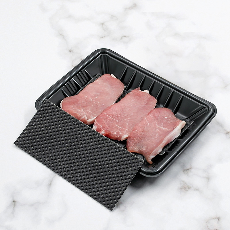 Almohadillas absorbentes desechables SAP no tejidas OEM para pescado, almohadilla de alimentos para supermercado
