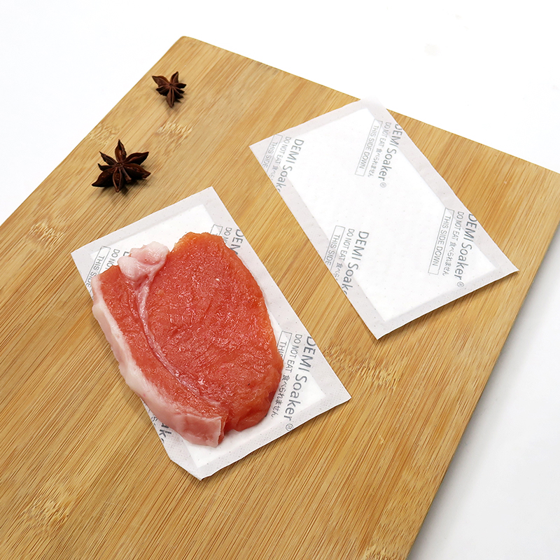 Almohadilla de polímero absorbente para bandeja de carne Almohadilla absorbente de alta calidad para pollo